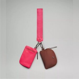 lululemon athletica GlazePink and Ancient Copper Dual Pouch Wristlet